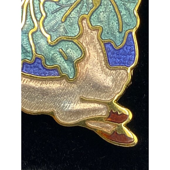 Vintage Beatrix Potter Peter Rabbit Enamel Cloisonné Pin Gold-Tone 1992 Collecti - Picture 2 of 7